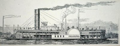 A Mississippi oldalkerekes „Philadelphia”, a „Harper