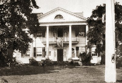 A Morris-Jumel-kúria, New York City, 1915 (szépia tónusú mélynyomó) alkotó: American School