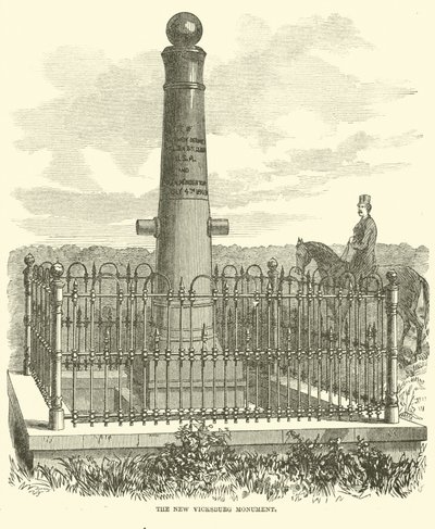 Az új Vicksburg-emlékmű, 1863. július alkotó: American School