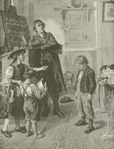 A vakmerő tanítvány, W Schutze festményéről alkotó: American School