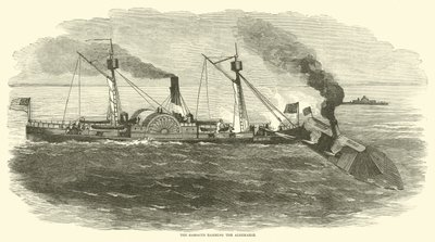 A Sassacus döngölve az Albemarle-t, 1864. október alkotó: American School