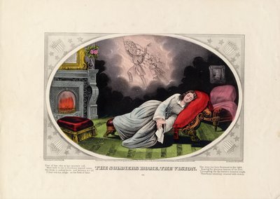 The Soldiers Home, The Vision, pub. Currier & Ives, 1862 alkotó: American School