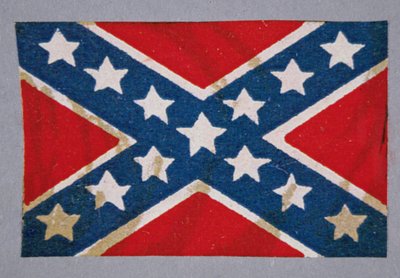 A konföderációs erők délkereszti harczászlója (színes litó) alkotó: American School