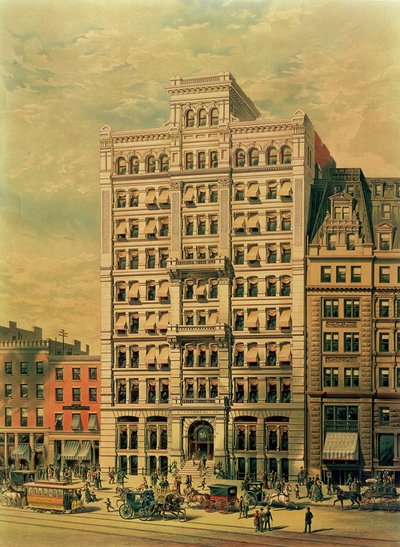 The Standard Oil Company Building, 26 Broadway, New York, pub. Gyökér és Tinker, 1886 alkotó: American School