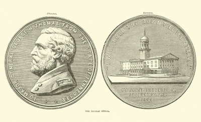 A Tamás-érem, 1863. október alkotó: American School