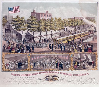 A Philadelphia polgárai által ingyenesen támogatott önkéntes frissítő szalon alkotó: American School