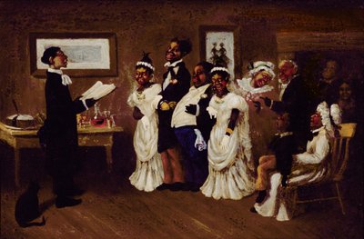 Az esküvő, 1850 körül alkotó: American School