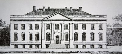A Fehér Ház 1807-ben (metszet) alkotó: American School
