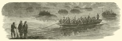 A Sedgwicks hadtest előrenyomulása a Rappahannockon, 1863. április alkotó: American School