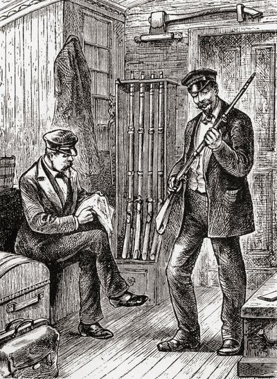 A poggyászmester fegyvertára alkotó: American School