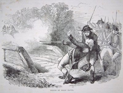 Isaac Davis halála a Concord Bridge-nél alkotó: American School