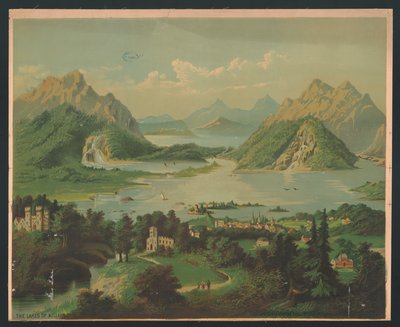 Killarney tavai, 1878 körül (chromolitho) alkotó: American School