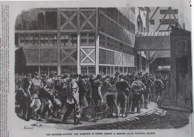 A finomítók kiléptek Jeanty & Provost urak műhelyéből a franciaországi la Villette-ben a Scientific American-tól, 1870 alkotó: American School