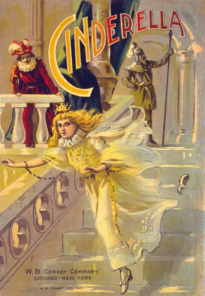 Színházi poszter Hamupipőkéhez (Cinderella). alkotó: American School