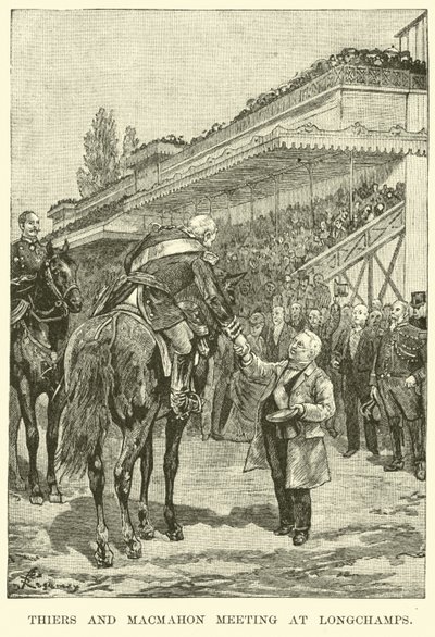 Thiers és Macmahon találkozása Longchampsban alkotó: American School