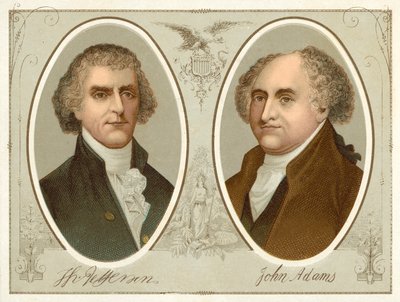 Thomas Jefferson, John Adams (chromolitho) alkotó: American School