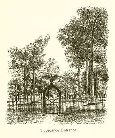 Tippecanoe bejárata, William Henry Harrison tábornok alkotó: American School