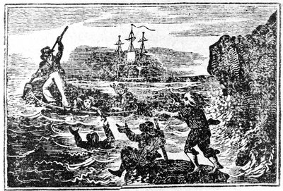 Címlap az Essex elvesztéséről szóló beszámolóhoz, 1824 alkotó: American School