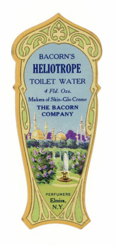 WC-víz címke, heliotróp alkotó: American School