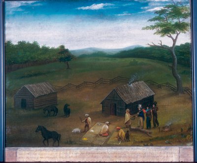 Nézet Elkhart megyében, Indiana (olaj, vászon) alkotó: American School