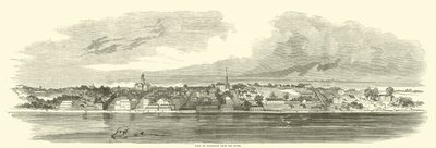 Vicksburg kilátása a folyóról, 1862. június alkotó: American School