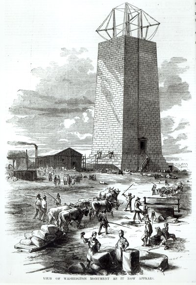 Washingtoni emlékmű képe, ahogyan most megjelenik, a „Gleason