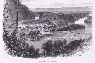 Kilátás a Potomacra, illusztráció Cassell története az Egyesült Államok pubjából. készítette: Petter & Galpin 1890 körül (litho) alkotó: American School