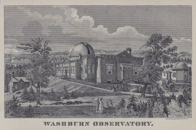 Washburn Observatory, Madison, Wisconsin, USA (litho) alkotó: American School