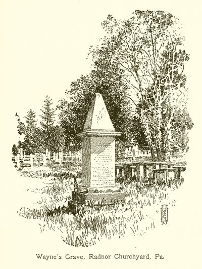 Waynes Grave, Radnor Churchyard, Egyesült Államok alkotó: American School