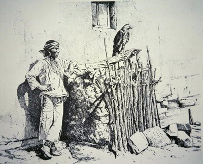 Zuni törzsbeli sasketrecsel alkotó: American School