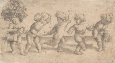 Five Dancing Putti,.n.d. alkotó: Amico Aspertini