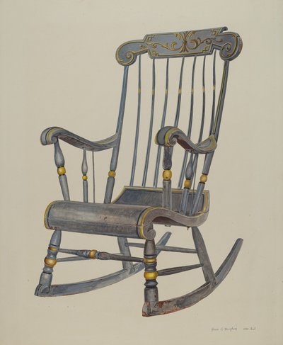 Hintaszék alkotó: Amos C. Brinton
