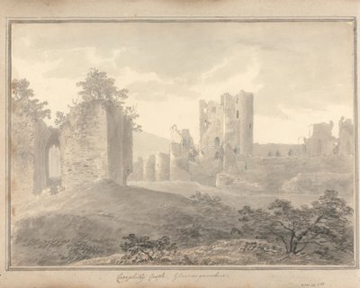 Kilátások Angliában, Skóciában és Walesben: Caerphilly Castle, Glamorganshire alkotó: Amos Green