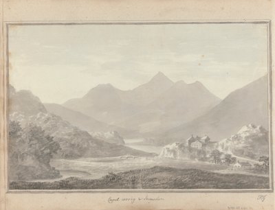 Nézetek Angliában, Skóciában és Walesben: Capel Cerrig és Snowdon alkotó: Amos Green
