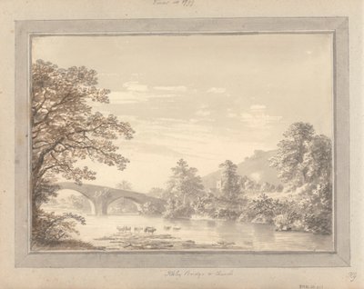 Kilátások Angliában, Skóciában és Walesben: Ilkley híd és templom alkotó: Amos Green