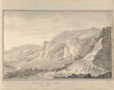 Nézetek Angliában, Skóciában és Walesben: Ventnor Cove, Isle of Wight, 1804. július alkotó: Amos Green