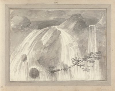 Látványok Angliában, Skóciában és Walesben: Vízesés, Kilátások 1799-ben alkotó: Amos Green