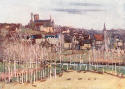 Le Grand Pressigny (színes litográfia) alkotó: Amy B. Atkinson