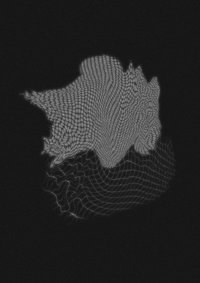 Absztrakt hullámos rács alkotó: Amy Louise Baker