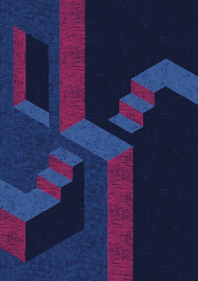 A lehetetlen lépcső illúziója alkotó: Amy Louise Baker