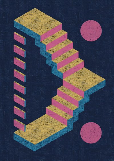 A lehetetlen lépcső illúziója alkotó: Amy Louise Baker