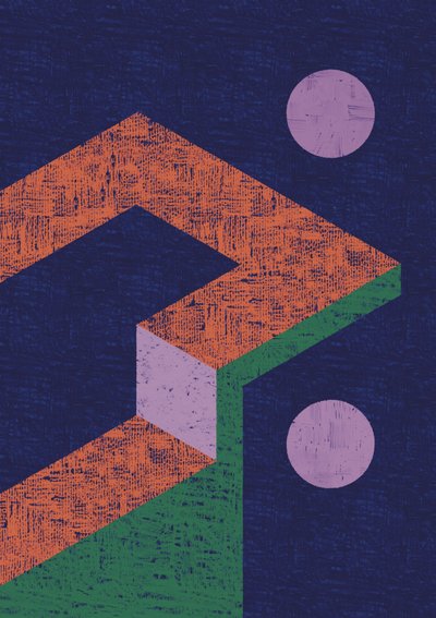 Modern geometriai illúzió alkotó: Amy Louise Baker