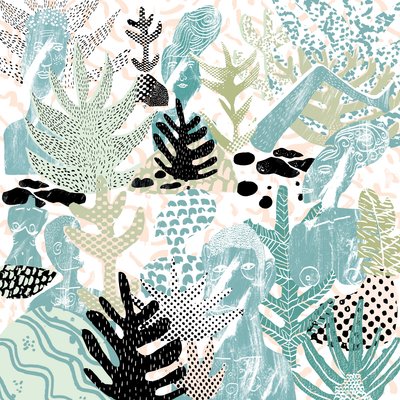 Aljnövényzet, 2015 (digitális kollázs) alkotó: Amy Louise Evans