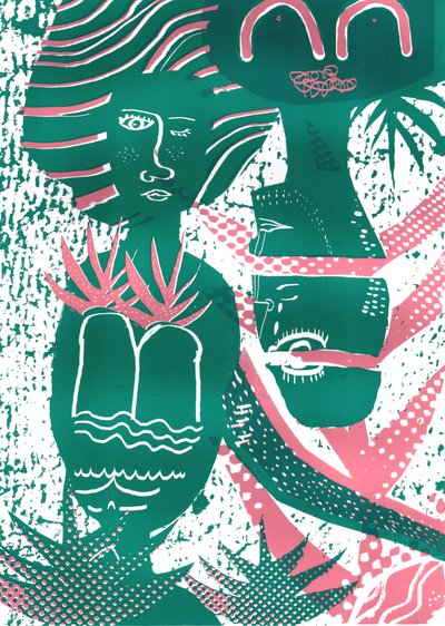 We Grow, 2015 (szitanyomat) alkotó: Amy Louise Evans