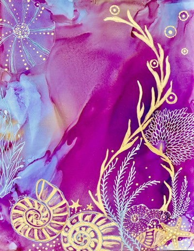 Arany-óceán ékszerek alkotó: Amy Tieman