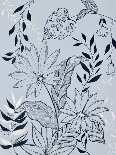 Nyugodt trópusi növényzet alkotó: Amy Tieman