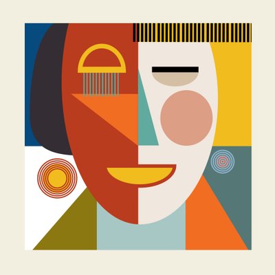 Faces Stripes Minimal másolat alkotó: Ana Rut Bre