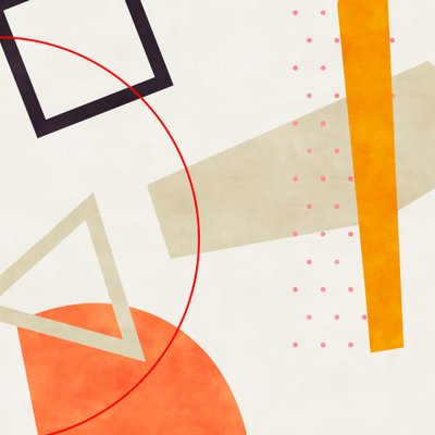 Középső Bauhaus-geometria 6 alkotó: Ana Rut Bre