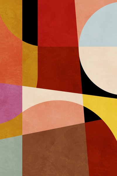 Meleg színek – Bauhaus-geometria 2 alkotó: Ana Rut Bre