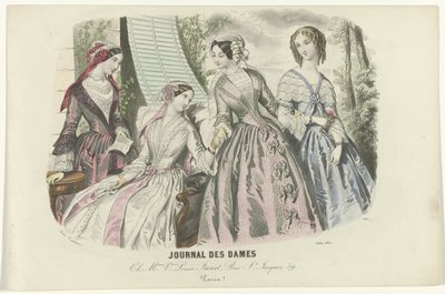 Journal des Dames, 1850. június, 1608. szám: Ch. Mme Louis Janet (...) alkotó: Anaïs Colin Toudouze